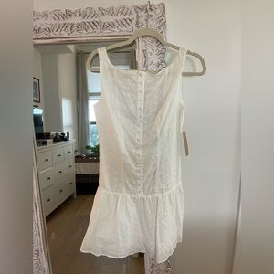 Elegant White Mini Dress